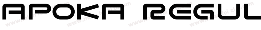 Apoka Regular字体转换